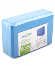 Блок для йоги STAR FIT FA-101 PVC синий УТ-00007216